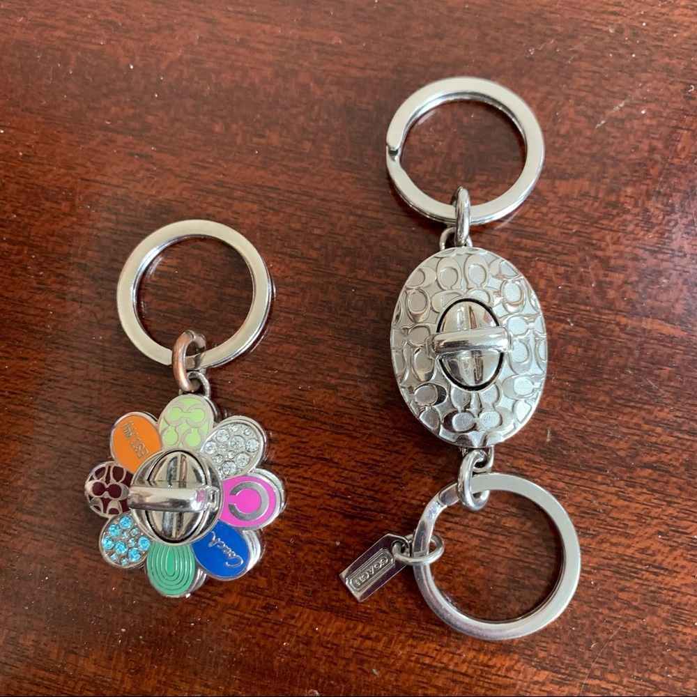 Two Coach Key Rings